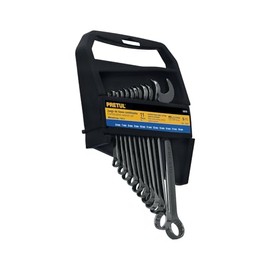 Pretul J-2011MG, Juego de 11 llaves combinadas milimétricas acabado níquel negro