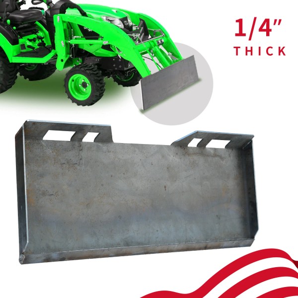 LEDKINGDOMUS Mount Plate 1/4" Skid Steer Tractor Adapter Loader Quick