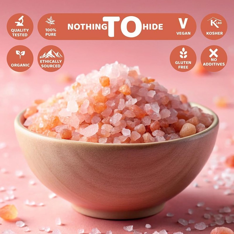 Himalayan Pink Salt Coarse 84+ Essential Minerals | UNREFINED |