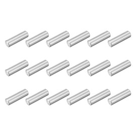 uxcell 18Pcs M6 x 20mm 304 Stainless Steel Dowel Pin, Cylindrical Shelf Support Peg Pin Parallel Pin Fastener for Mechanical Manufacturing, Industry, Furniture Installation, Silver