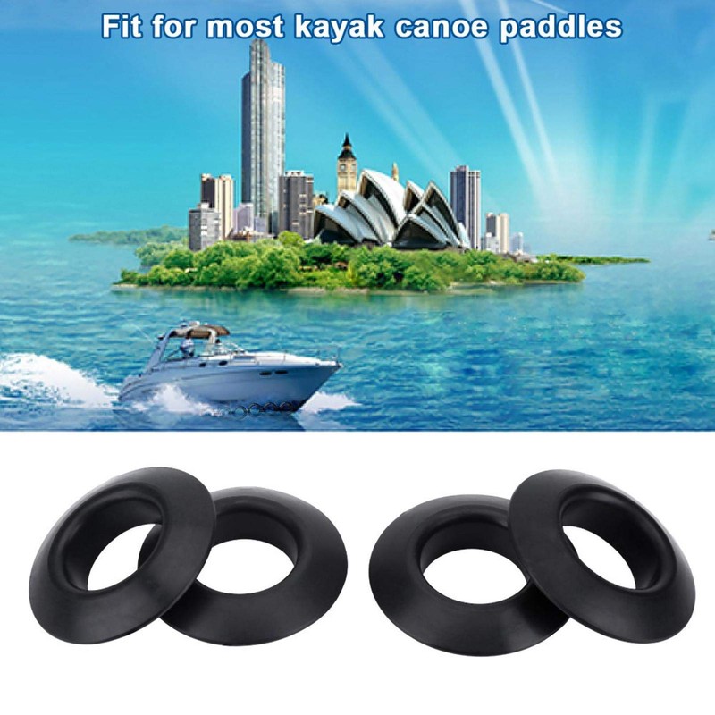 Keenso Kayak Paddle Drip Rings 4 Piece Practical Rubber Drip