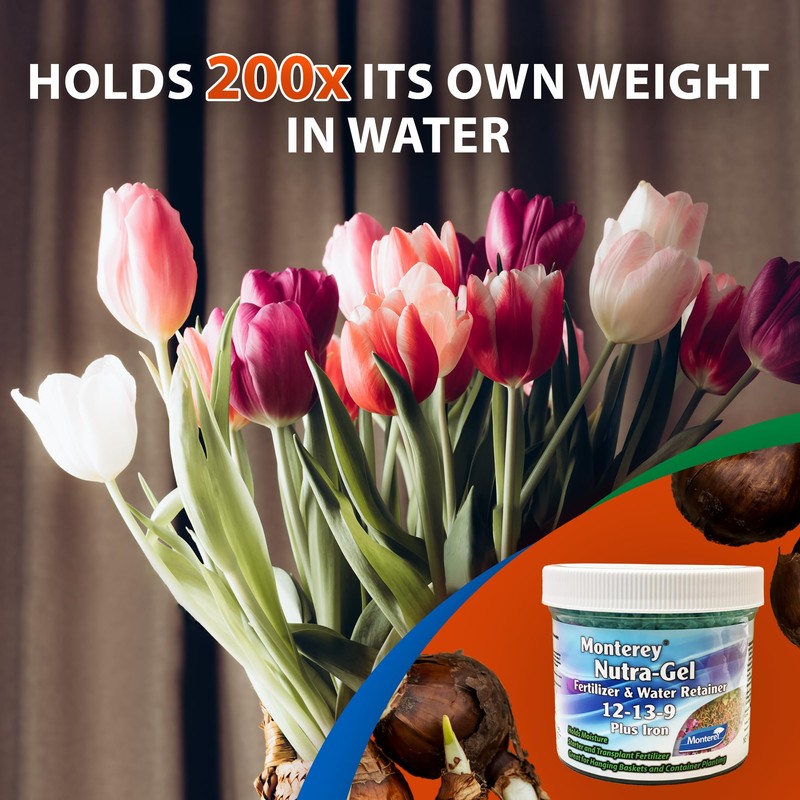 Monterey Nutra-Gel Fertilizer & Water Retainer 12-13-9 Plus Iron