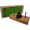 Tower of Hanoi 9 Rings Wooden Puzzle Brain Teaser Logic