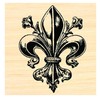 Fleur de lis Rubber Stamp WM P46