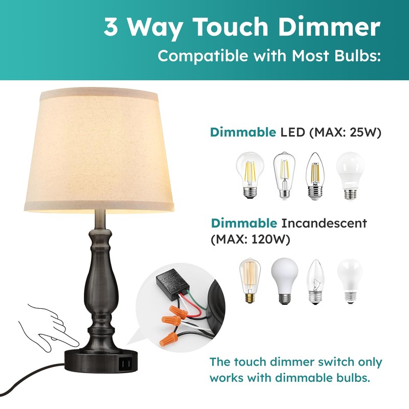 Touch Lamp Control Module 3 Way Dimmable Touch Lamp Sensor