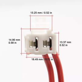 HEATER HVAC Blower Motor Connector Wire Plug Pigtail Wiring harness Compatible with TOYOTA AVALON CAMRY CELICA SEQUOIA SIENNA SOLARA SUPRA TUNDRA 1995-2008 1.8L 2.2L 2.4L 3.0L More 87103-0C020