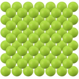Junkin 80 Pcs Foam Golf Practice Balls Realistic Feel and Flight Training Sport Balls Elastic Soft Foam Golf Balls for Indoor or Outdoor Backyard Training (Green)