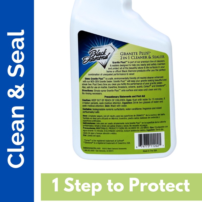 Black Diamond Stoneworks GRANITE PLUS! 2 in 1 Cleaner &