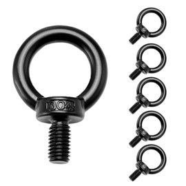 Yohuork Pack of 6 Eye Bolts M8 x 15 mm Eye Bolts, 304 Stainless Steel Eye Bolt, Eye Bolt with Thread, Stainless Steel Eye Bolt, for Mounting Technology, Various Technical Lifting Devices