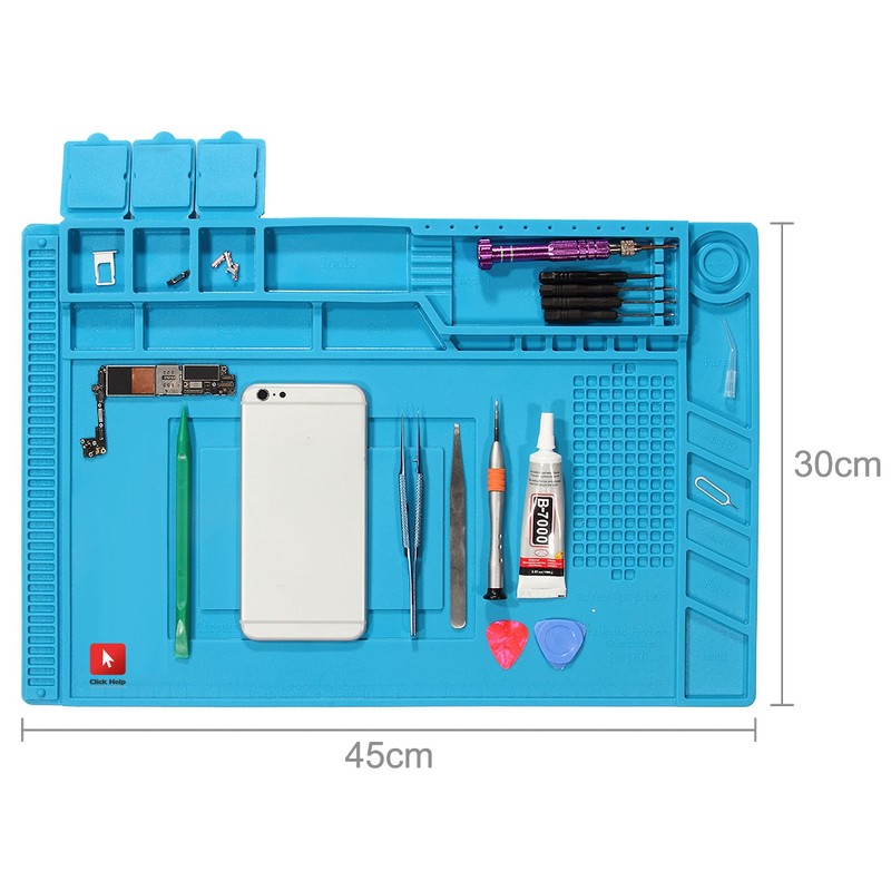 CLICK HELP Matte 30 cm x 45 cm aus antistatischem