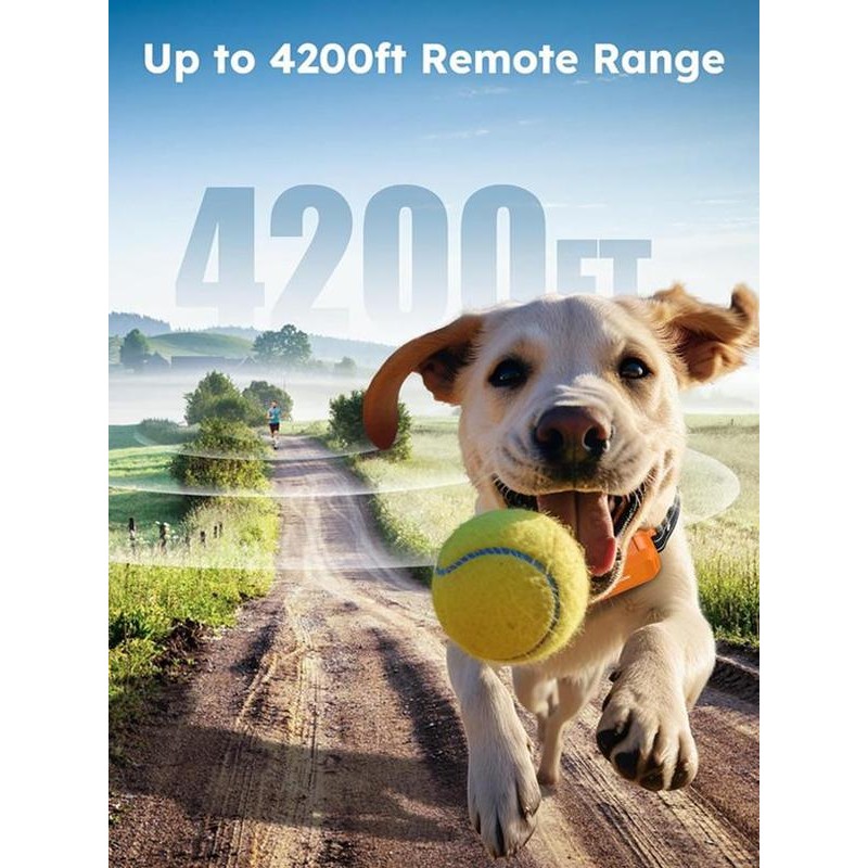 Jugbow Dog Collar - 4200FT Dog Collar with Remote, IPX7