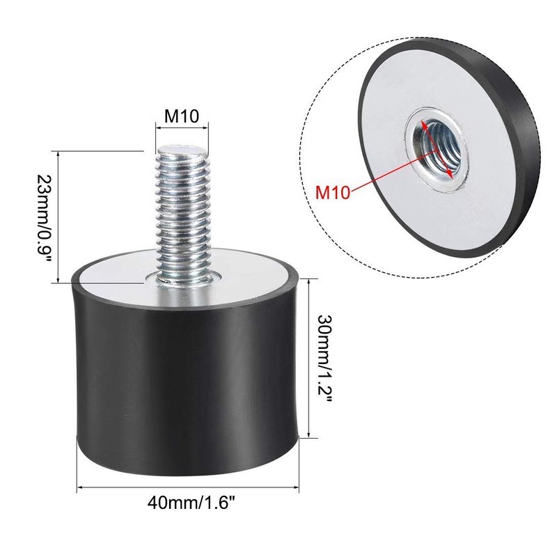 Silentblock VD, 4 Silentblock Anti-Vibration Rubber Dampeners, Anti-Vibration Rubber Insulator