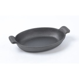 HAWOK Cast Iron Oval Serving Dish, Server with Handles, Casserole Dish, Baking Dish