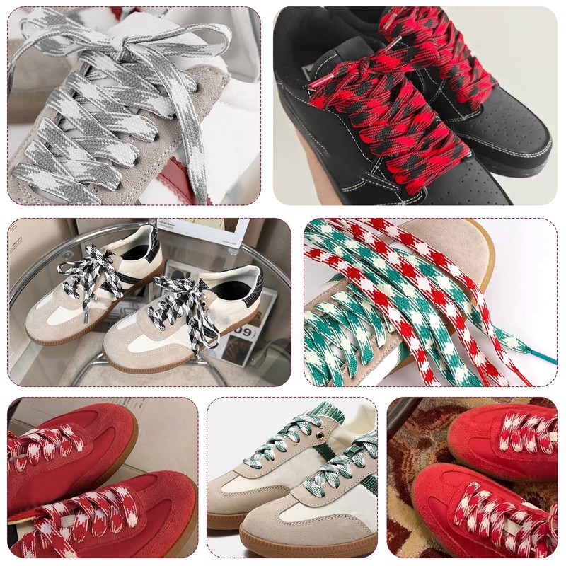 NDTEZUGT Colored Flat Shoe Laces for Travis Scott Sneakers, 5/16"(8MM)