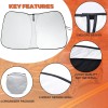 JJMY For Nissan Kicks 2018-2025 Front Windshield Sun Shade UV
