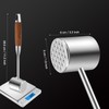 MAXCOOK Meat Tenderizer, 304 Stainless Steel Meat Hammer with Wood
