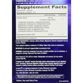 Trunature Advanced Digestive Probiotic, White, 100 Count