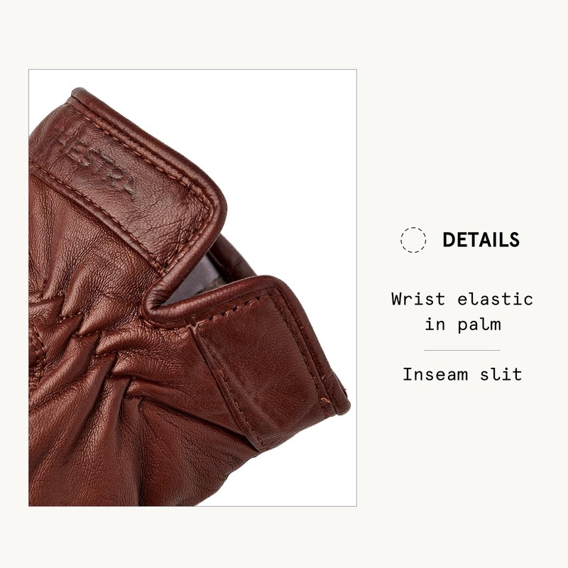 Hestra Saga Glove - Espresso/Chestnut - 7
