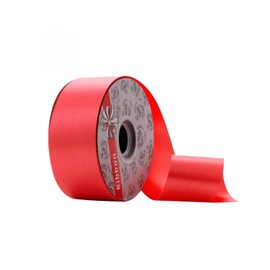 Chexin Red Gift Ribbon, 50 mm x 90 m Polyribbon, Ruffle Ribbon, 6 cm, Curling Ribbon, Maypole Decoration, Decorative Ribbon for Party Decoration, Wedding, Birthday, Florists, Decorating, Crafts