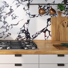 Livelynine Contact Paper for Countertops Waterproof Dark Purple and White Marble Wallpaper Peel and Stick Countertop Bathroom Counter Top Covers Renter Friendly Kitchen Vinyl Wrap Desk Table 15.8x78.8