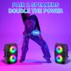 Dual 6" Bluetooth Speaker PA System Portable Subwoofer Karaoke DJ