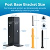 4 PCS Adjustable Deck Post Anchor Base Brackets Fit 1.5x1.5,2x2,2x4,4x4