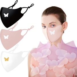 BBN Mask Washable Fit 3D Mask: Adjustable Ear Loops - Polyamide & Spandex Material - Outdoor & Work Use - UV Protection, Pollen & Dust Protection - Women's Fashion Protection