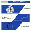 JKIANTECH 4" Non-Locking Diesel Fuel Cap, Compatible with 1972-2017 Peterbilt