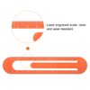 sourcing map Straight Ruler 13cm Metric Bookmark Clip Ruler Metal
