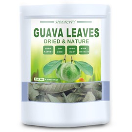 Dried Whole Guava Leaves, Natural Guava Tea, Loose Leaf Tea (2.0 oz)