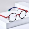 FONEX Acetate Titanium Glasses Frame Women Round Eyeglasses Vintage Eyewear