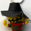 Voodoo String Doll Keychain, Design T08