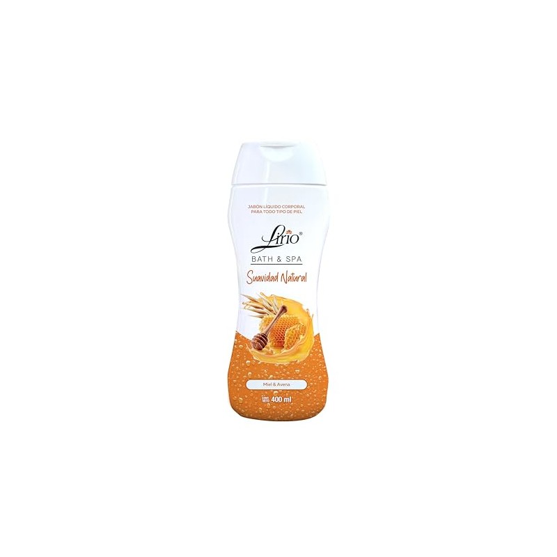 LIRIO Jabón Liquido Corporal Avena&Miel 400ml (Shower Gel)
