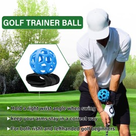 KSIEE Golf Trainer Ball, Golf Swing Posture Corrector Golf Training Aid Balls, Portable Golf Smart Ball Posture Correction Training Perfect Training Aid for All Golfers
