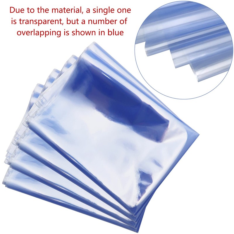 Morepack Shrink Wrap Bags for Gift Baskets,14x18 Inches PVC Heat