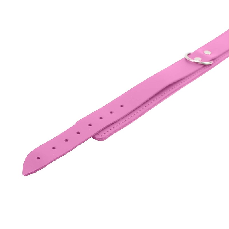 Ava V Collar Lambskin Latigo Leather Handcrafted Leather Collar (Large,