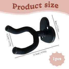 Sztqqing Metal Guitar Holder Wall Mount – Universal & Space-Saving with Protective Sponge, Ideal for Acoustic Guitar, Electric Guitar, Bass & Ukulele (Heart Shape)