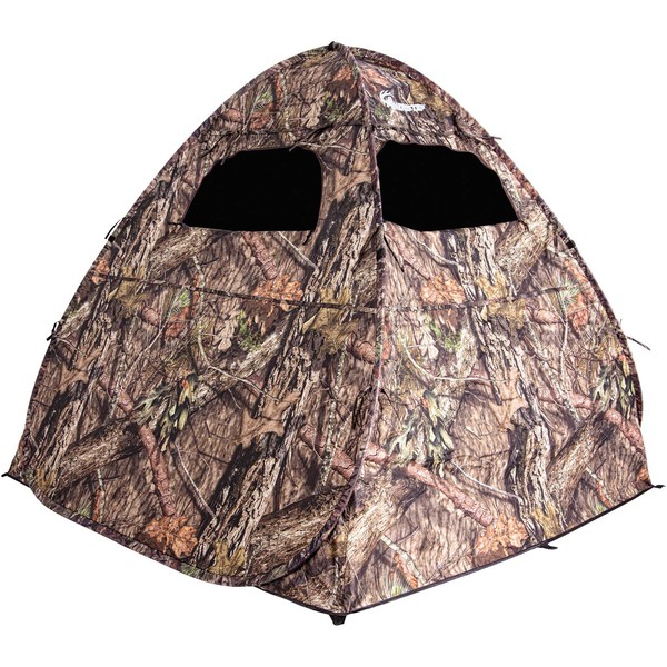 Ameristep Gunner Lightweight Durable 58" x 56" x 57" Compact Size 1-Person Capacity Portable Hunting Ground Blind - Mossy Oak Break-Up Country