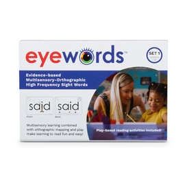 Eyewords Multisensory-Orthographic Sight Word Teaching Cards, Set #1, Words 1-50