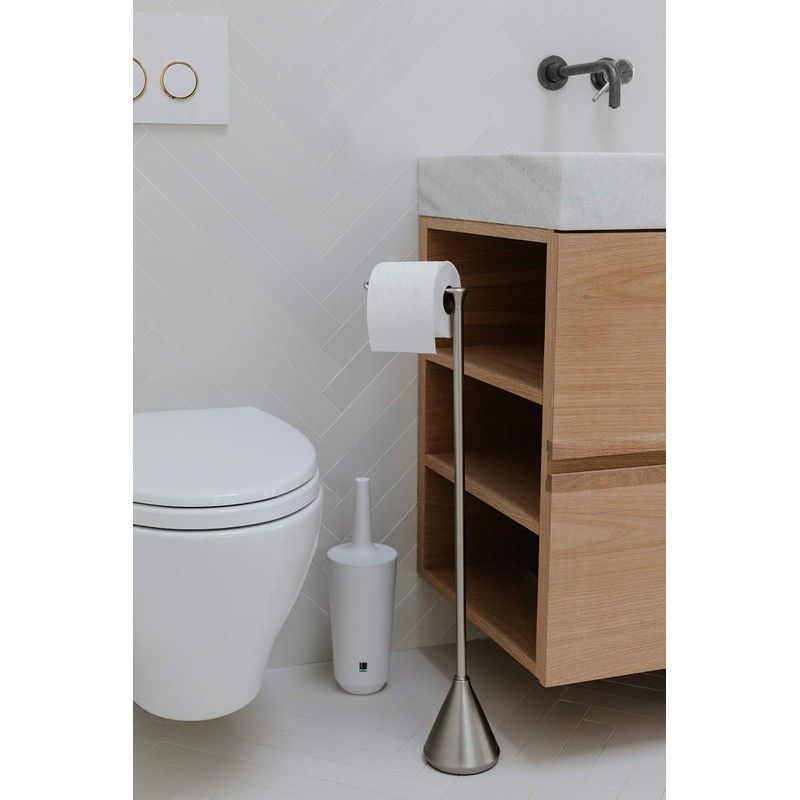 Umbra Stream Toilet Paper Stand, Brushed Nickel
