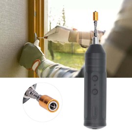 Mini Electric Screwdriver Set, 200rpm ABS Small Mini Electric Screwdriver Drill Cordless USB Charging for Electrical Maintenance