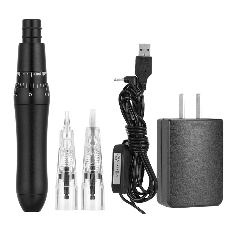 Electric Eyebrow Lip Microblading Tattoo Pen Semi Permanent Machine (Black)