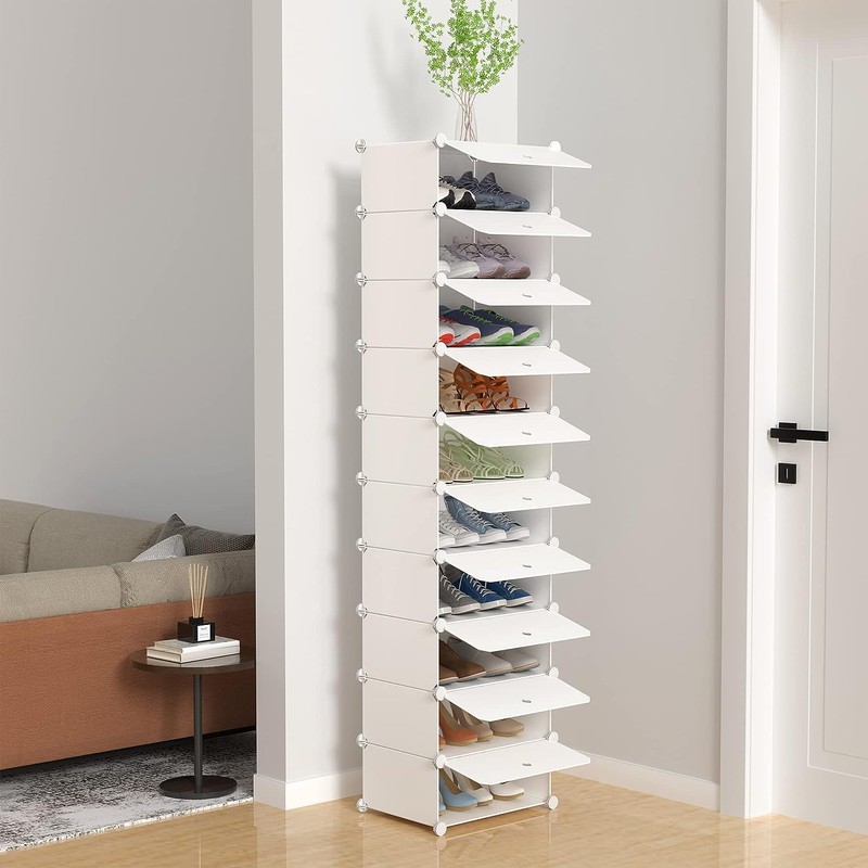 HOMIDEC Shoe Storage, 10-Tier Shoe Rack Organizer for Closet 20