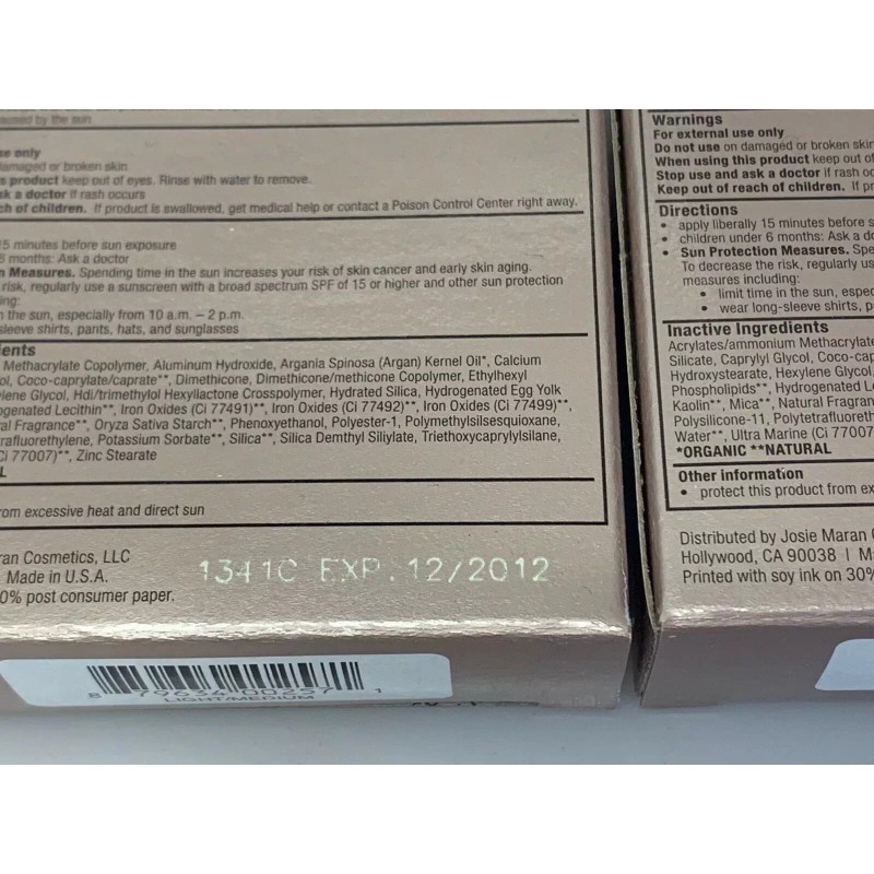 Josie Maran Argan Matchmaker Powder Foundation (Light/Medium) Lot Of 2