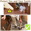 10 Pack Rubber Stair Nosing - 3.3Ft Stair Anti-Slip Adhesive