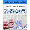 12 Piezas Tapas De Silicona Elásticas Reutilizables, 6 Redondas Y