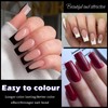 240pc Medium Gel Nail Tips Square Fake Nails Clear Press