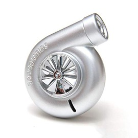 Boostnatics Spinning Turbo Air Freshener - Silver (Bubble Gum)