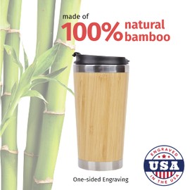 Best Customer Ever - Stainless Steel Bamboo Coffee Tumbler Insulated with Lid, Gifts for Favorite Customer, Customer Client Gifts, Customer Appreciation Gift, Business Service Gift, Customer Tumbler