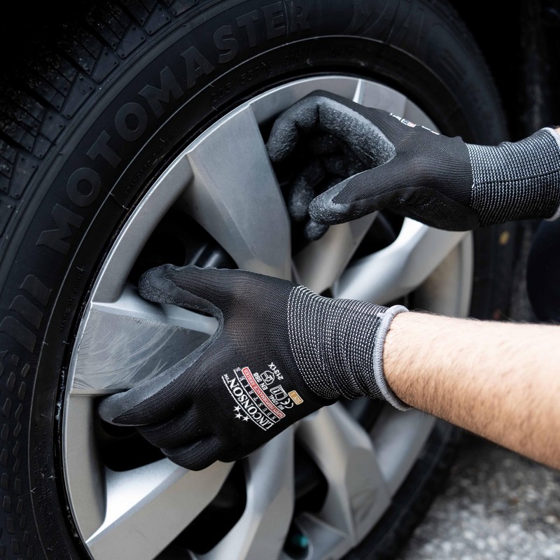 LINCONSON 12 Pack Safety Performance Series Construction Mechanics Wrinkle Latex